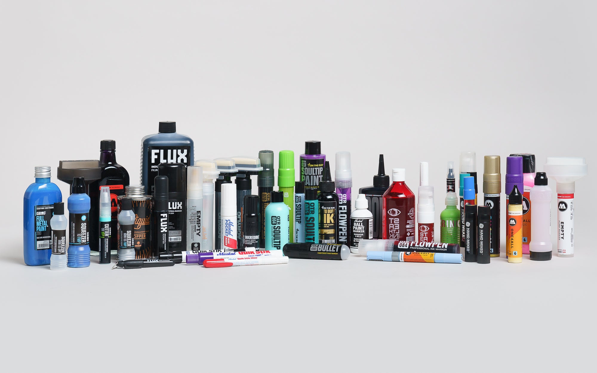  A colorful assortment of graffiti products!