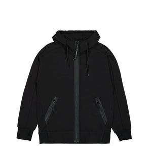 Diagonal Raised Fleece Goggle Zipped Hoodie