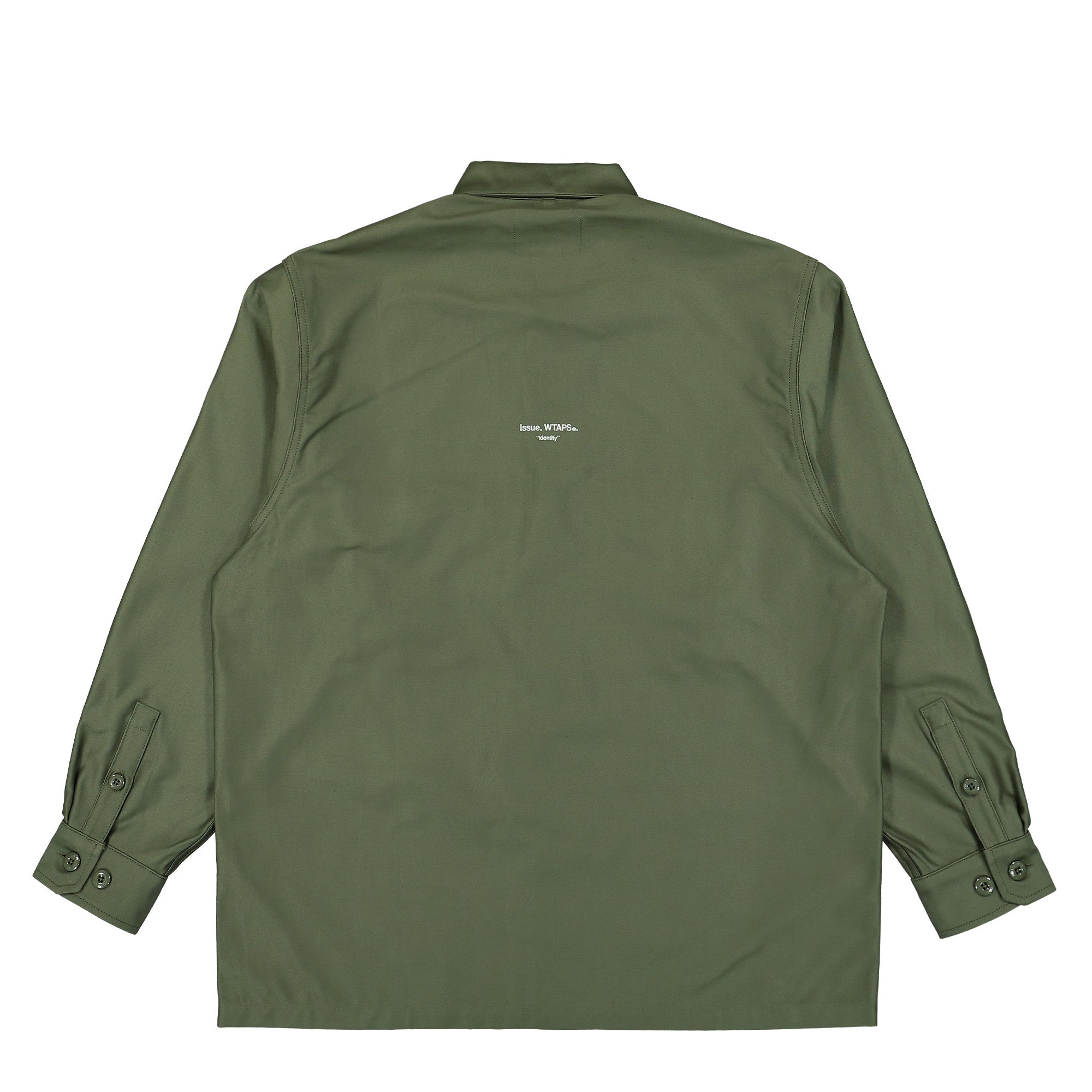 WTAPS CBW 01 / LS / Cotton. Satin. Identity 241CWDT-SHM02 / Olive Drab |  OVERKILL