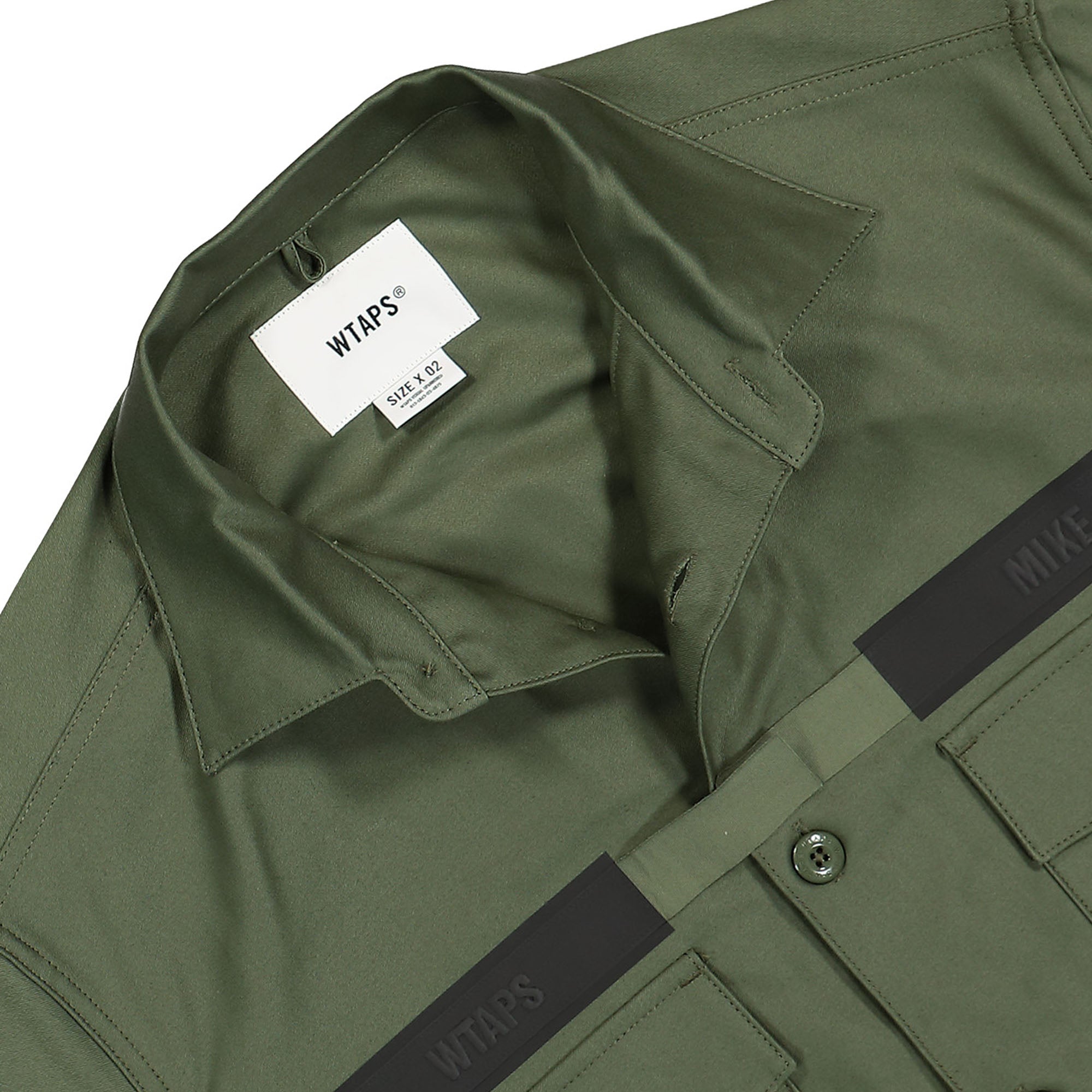 WTAPS CBW 01 / LS / Cotton. Satin. Identity 241CWDT-SHM02 / Olive Drab |  OVERKILL