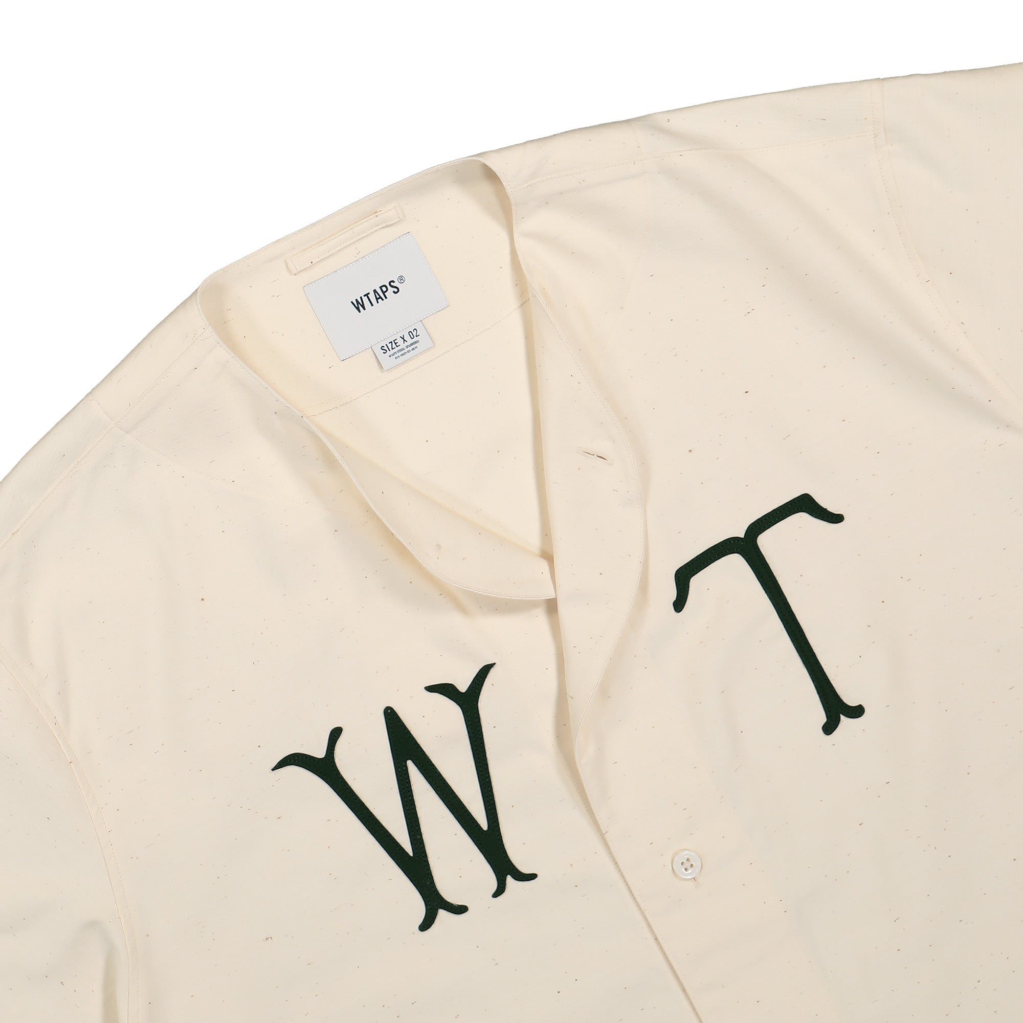 WTAPS League / SS / Cotton. Satin. Spina 241TQDT-SHM05 / White | OVERKILL