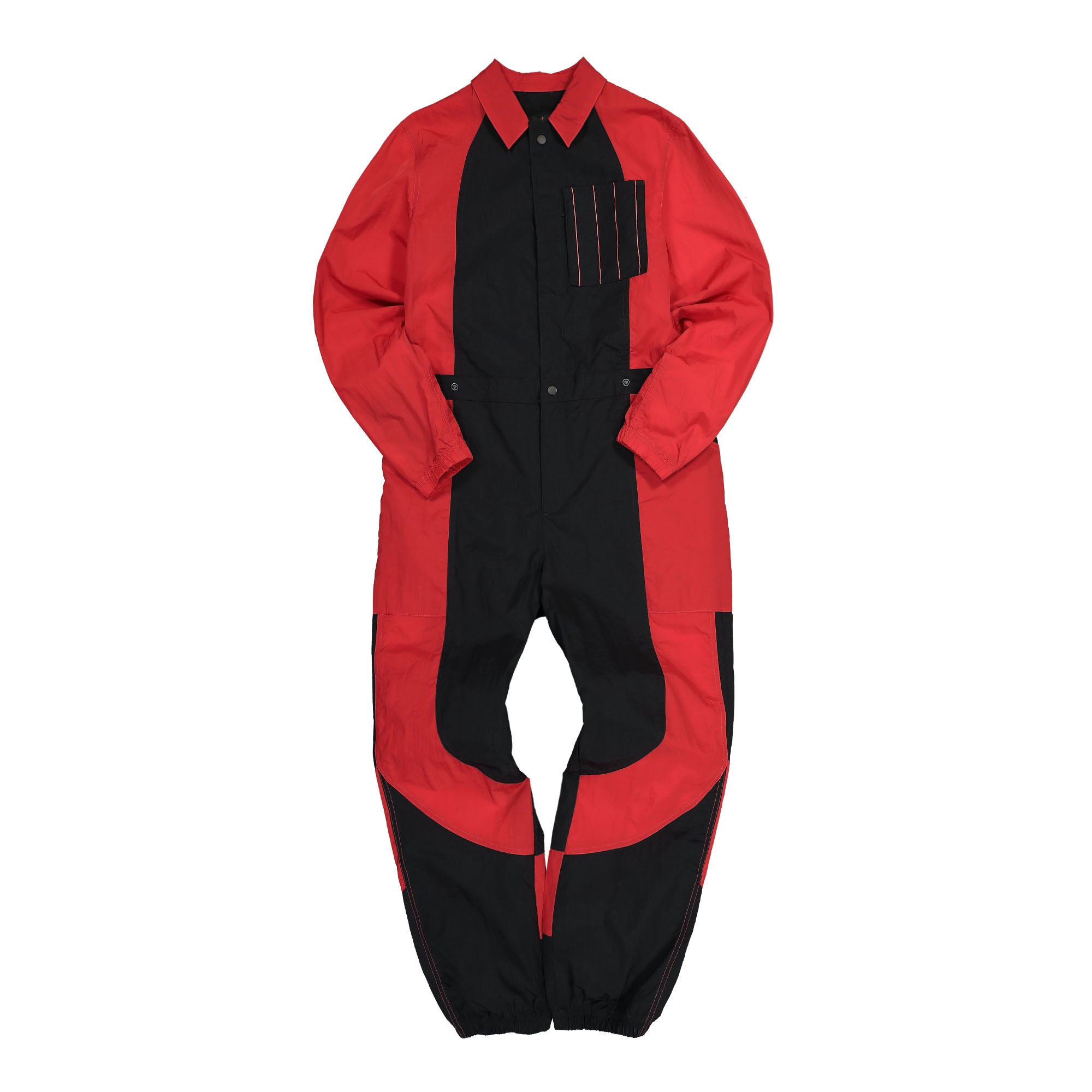 NEW Air Jordan Women's popular Essential Varsity Jumpsuit DJ2626-636 Red/Black -X-Large