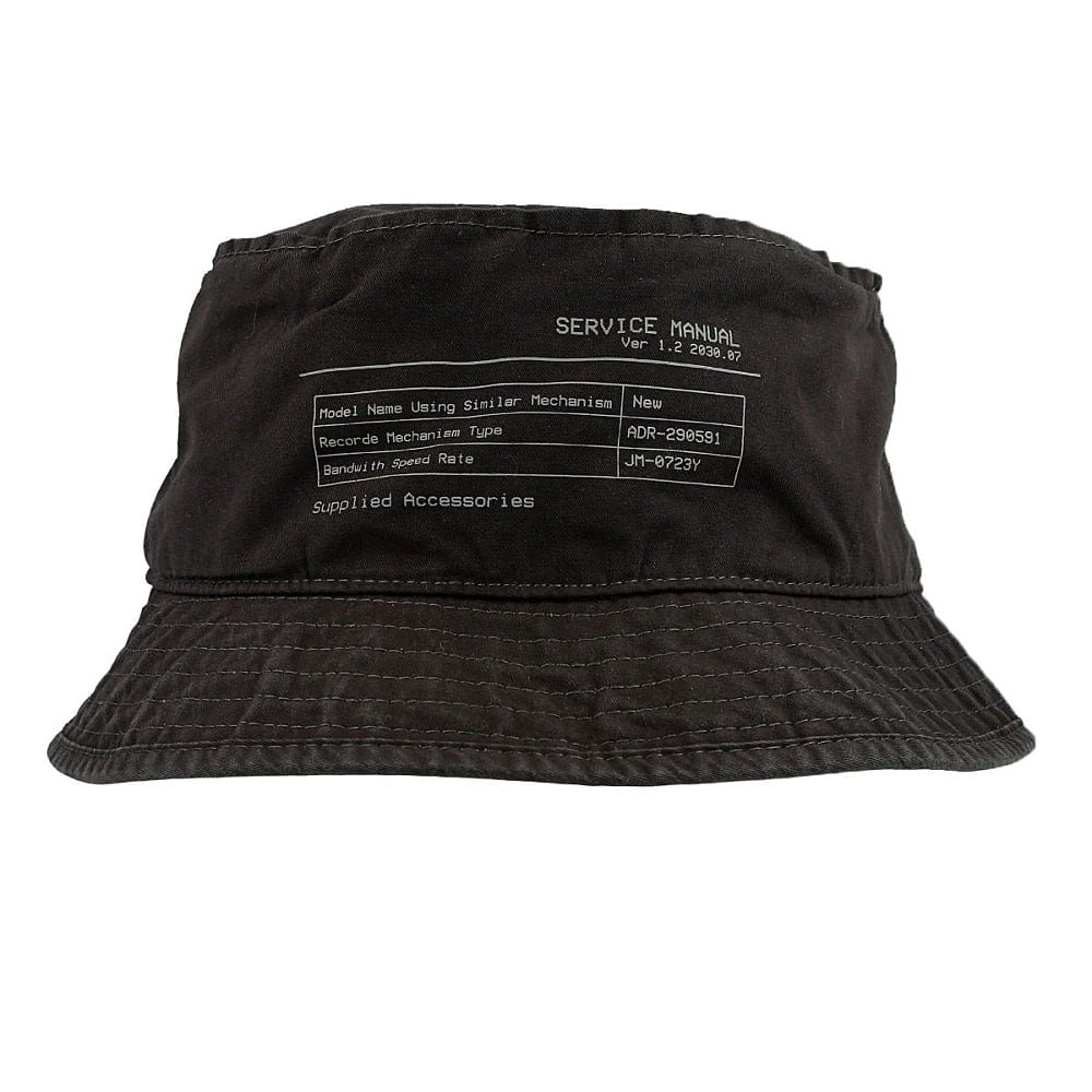 C2H4 instruction print bucket hat R000 083 OVERKILL